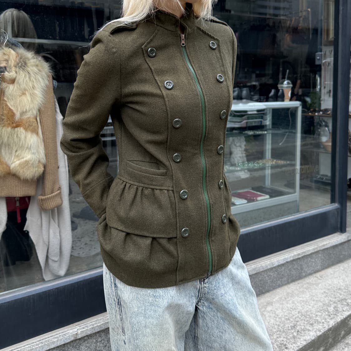 00s 빈티지 러플 나폴레옹 단주 자켓 상품이미지7