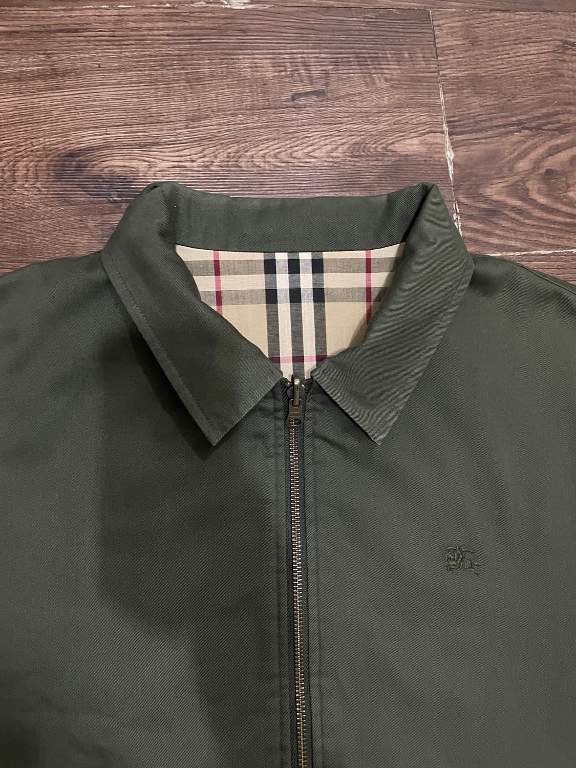 버버리 90s 리버시블 노바체크 블루종 해링턴 자켓 상품이미지8