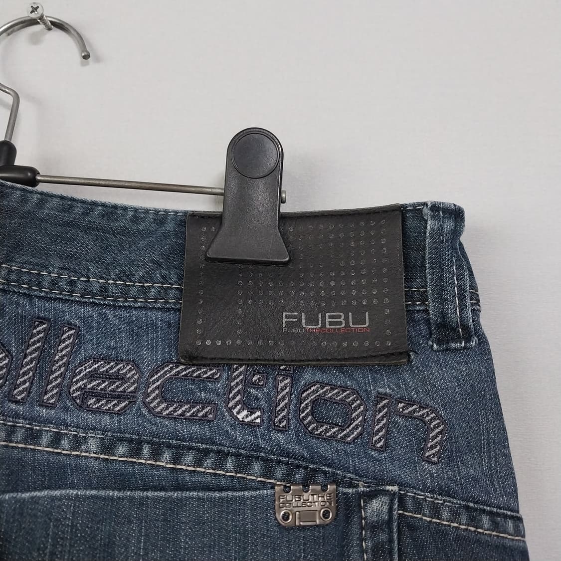 후부 와이드핏 데님 남자32  상품이미지4