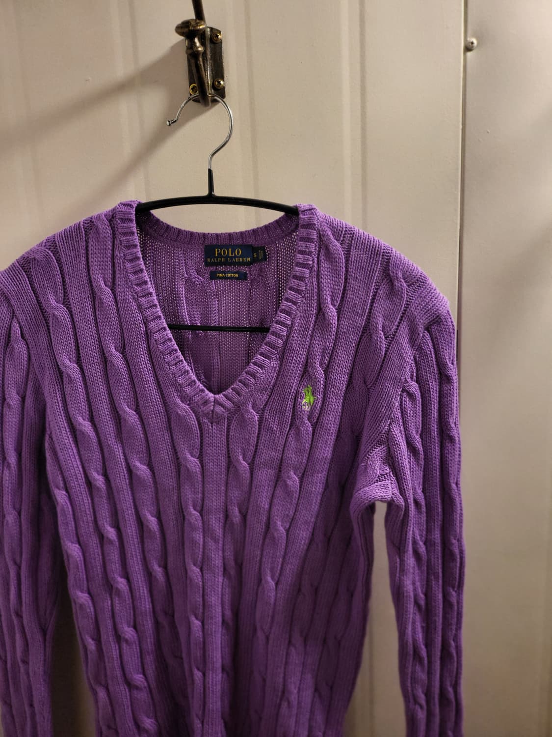 폴로 랄프로렌  브이넥 케이블 니트 상품이미지2