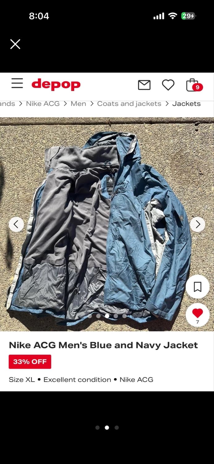 나이키 acg 바람막이 xl 상품이미지2