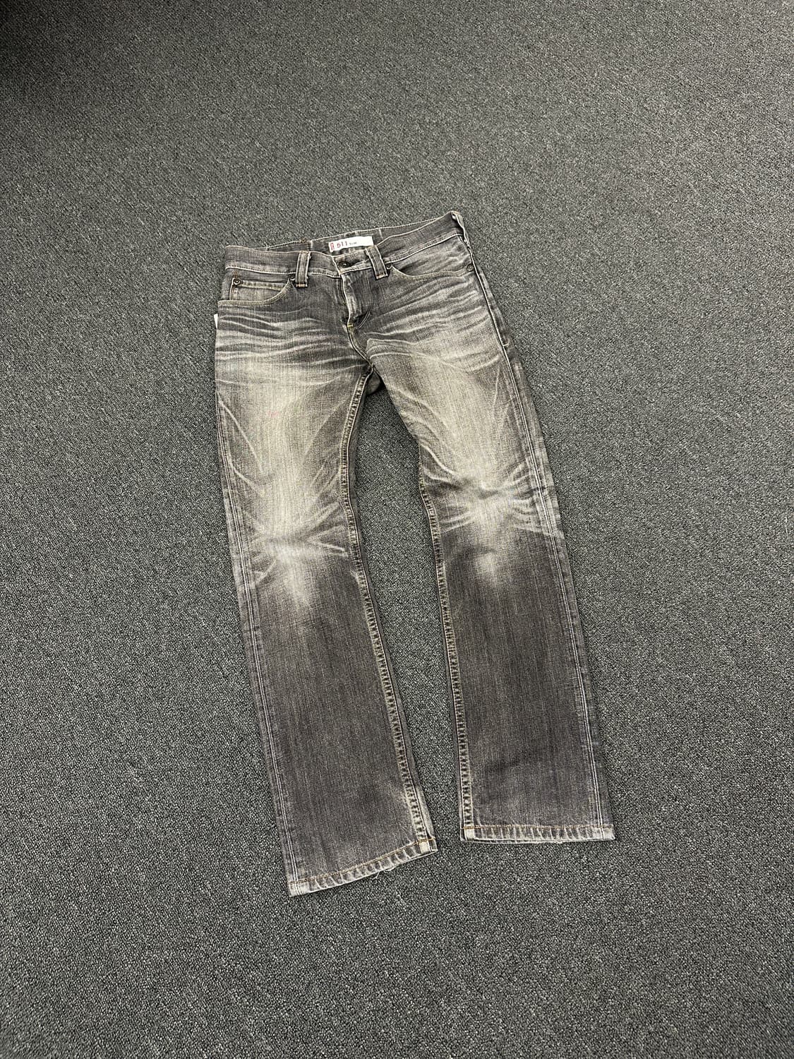 31) 리바이스 511 슬림 스트리이트 흑청 데님팬츠 상품이미지6