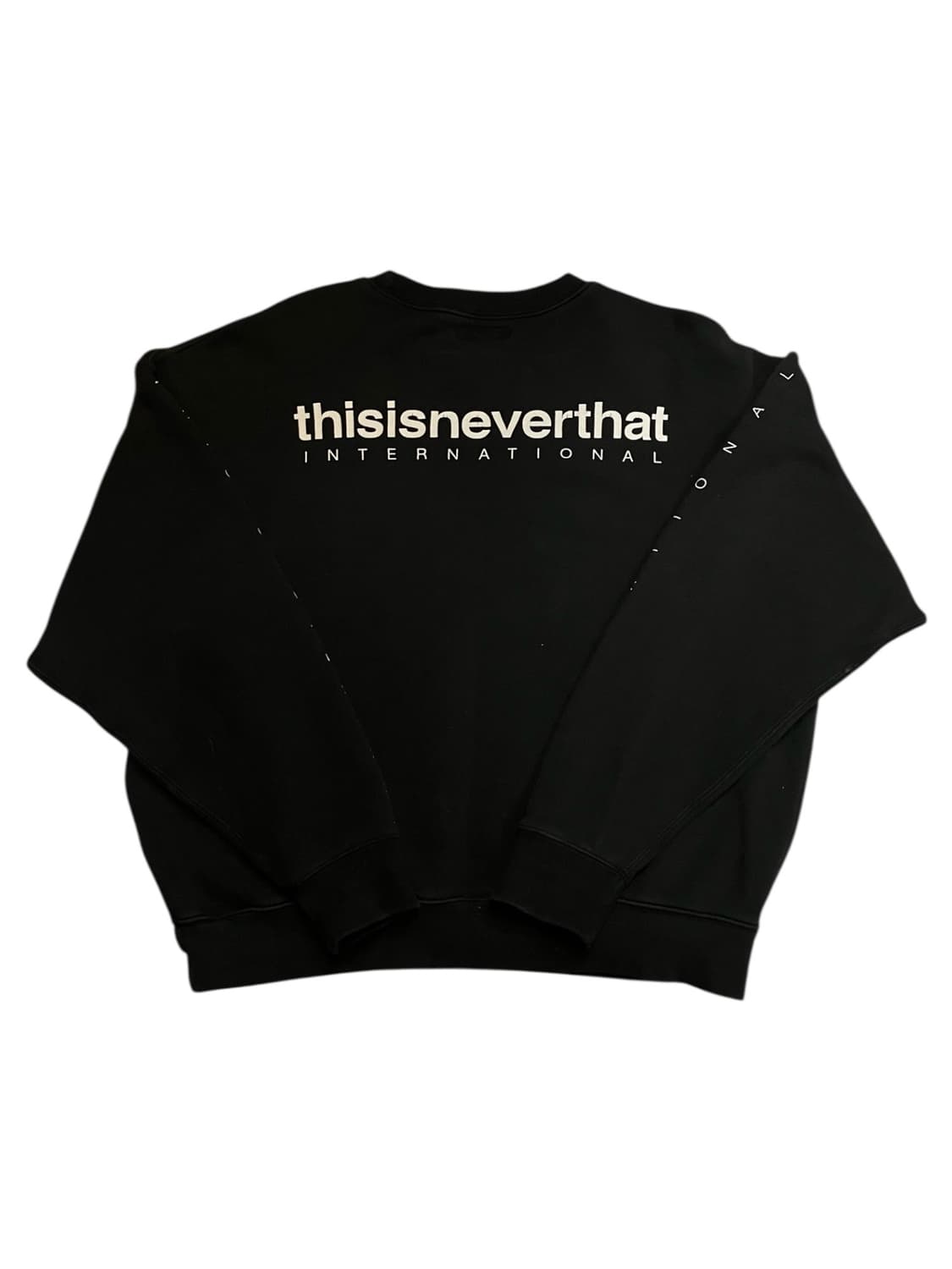 디즈이즈네버댓 맨투맨 블랙 M #csz2278 상품이미지3