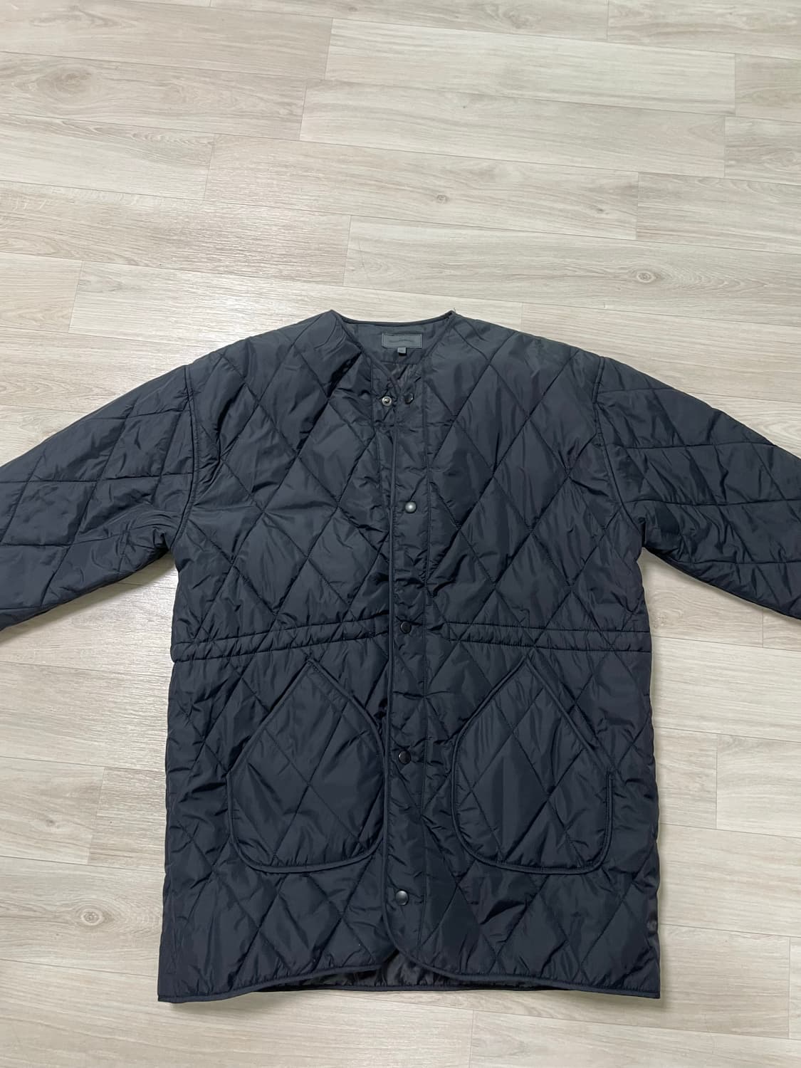 세컨모놀로그 퀼팅 롱 점퍼 m 내피 라이너 깔깔이 패딩 상품이미지1