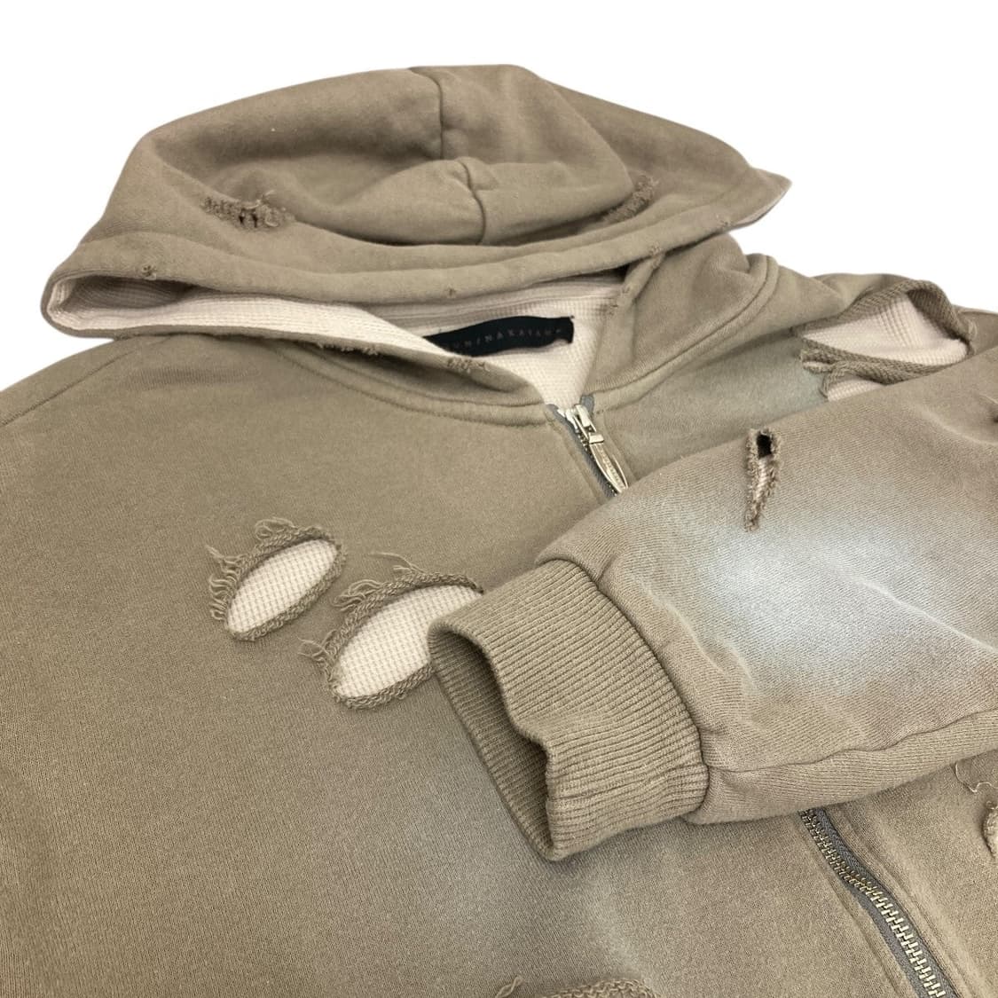 JUN／NAKAYAMA THERMAL LAYERED ZIP HOODIE  상품이미지4