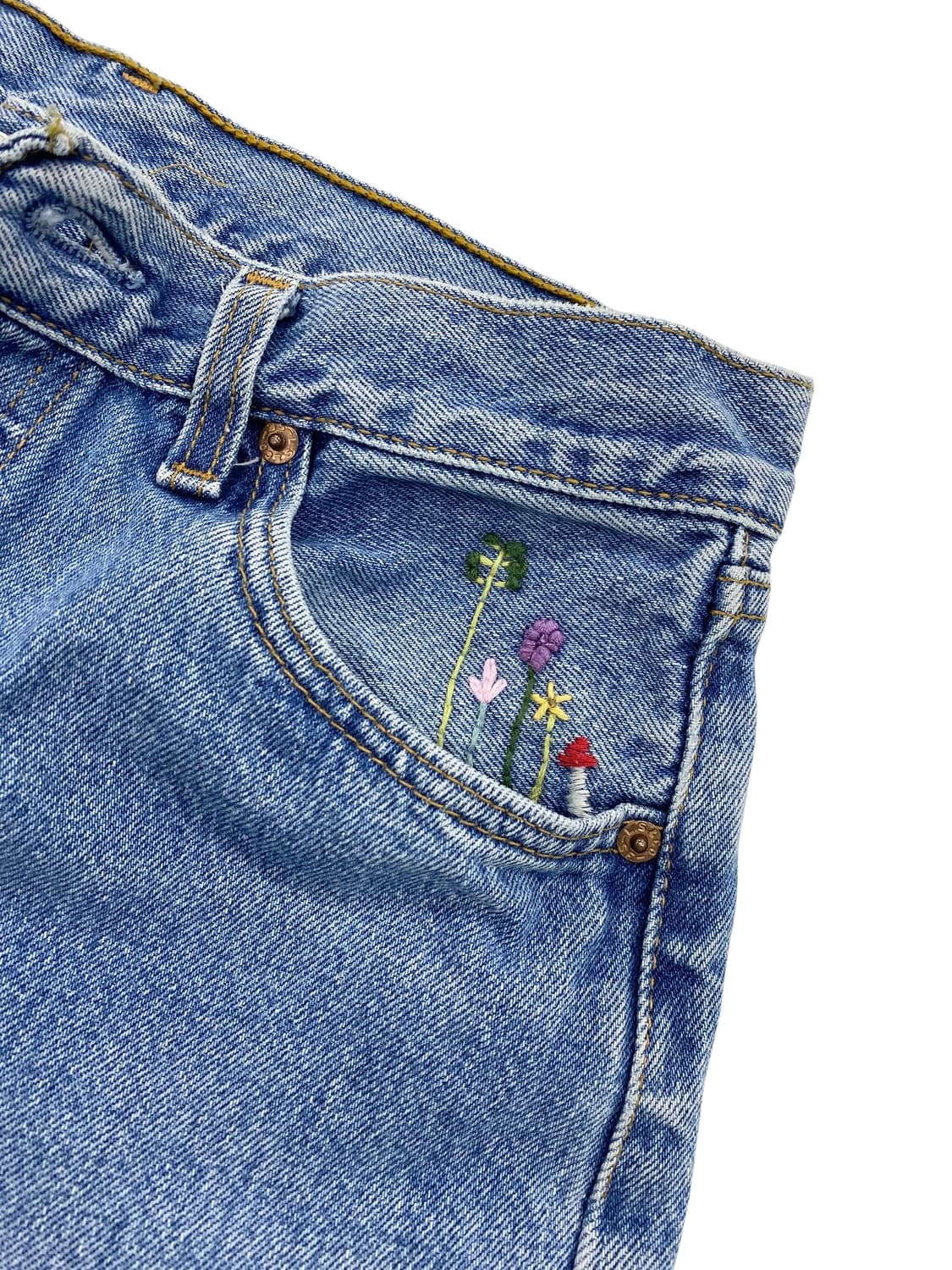 90's 리바이스 501 핸드 자수 [763] 상품이미지4