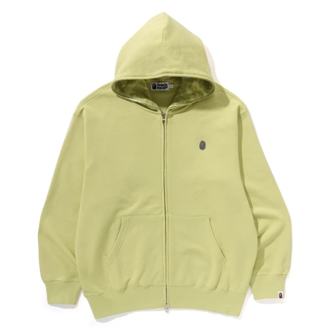 [2XL] 베이프 원포인트 풀집업후디 그린 판매합니다 상품이미지1