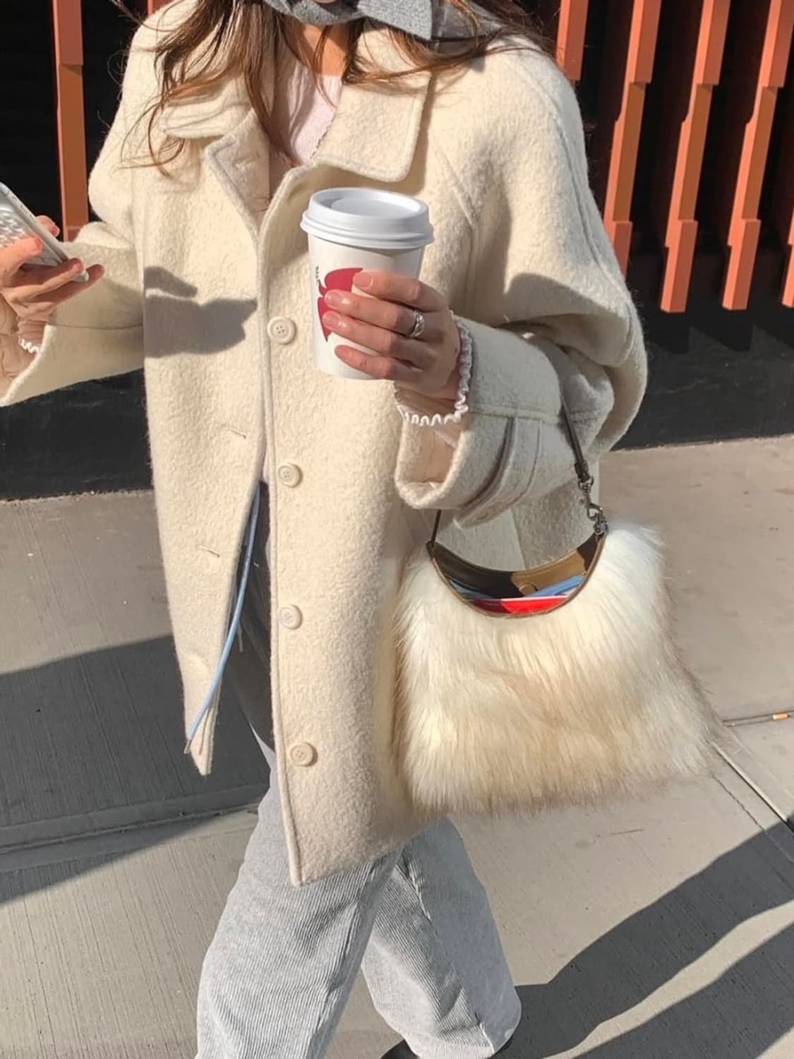 타낫 에토 알파카 하프코트 상품이미지4