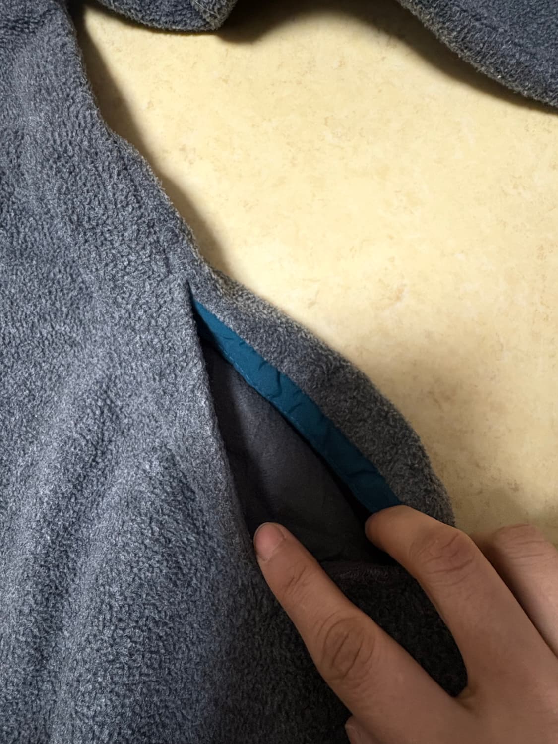 엘엘빈 신칠라 빈티지 스냅 플리스 후리스 그레이 상품이미지5