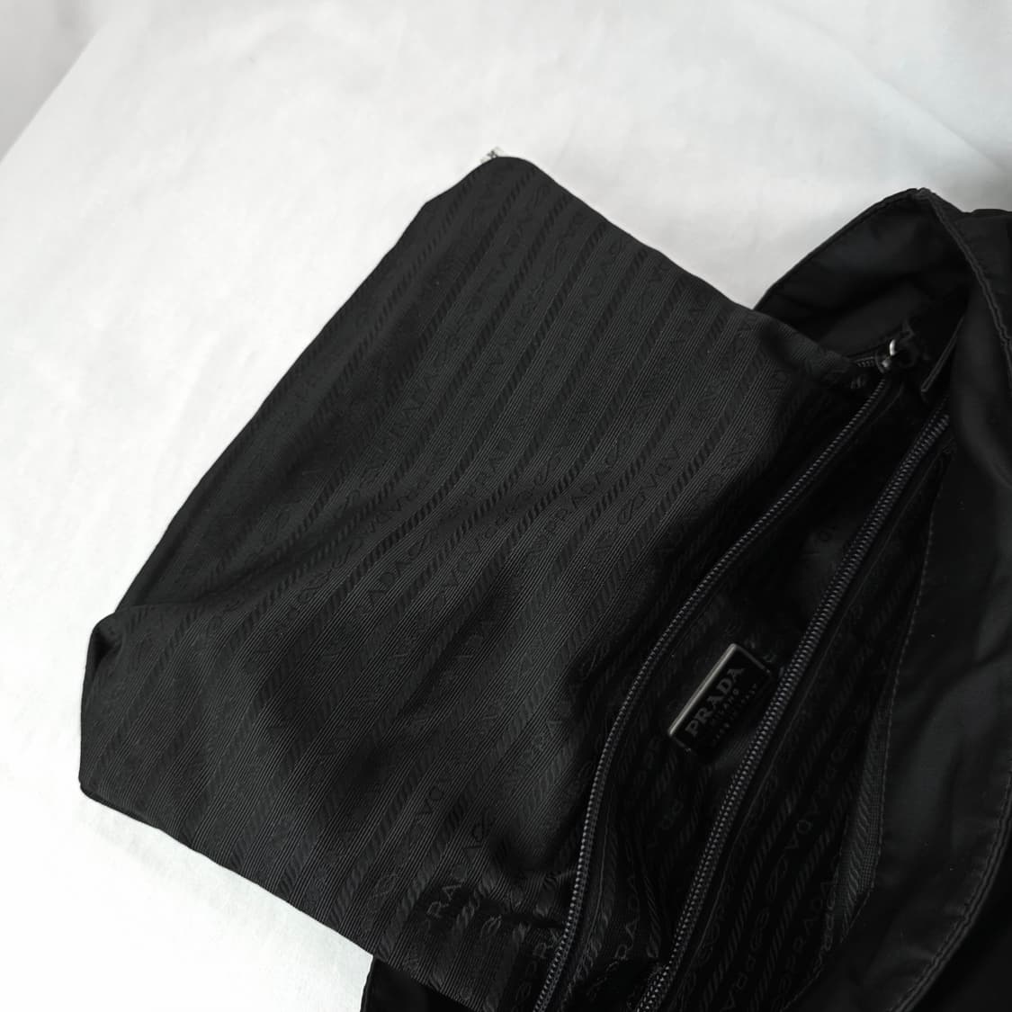 [정품 PRADA] 프라다 긴줄 나일론 숄더백 쇼퍼백 라지 상품이미지6
