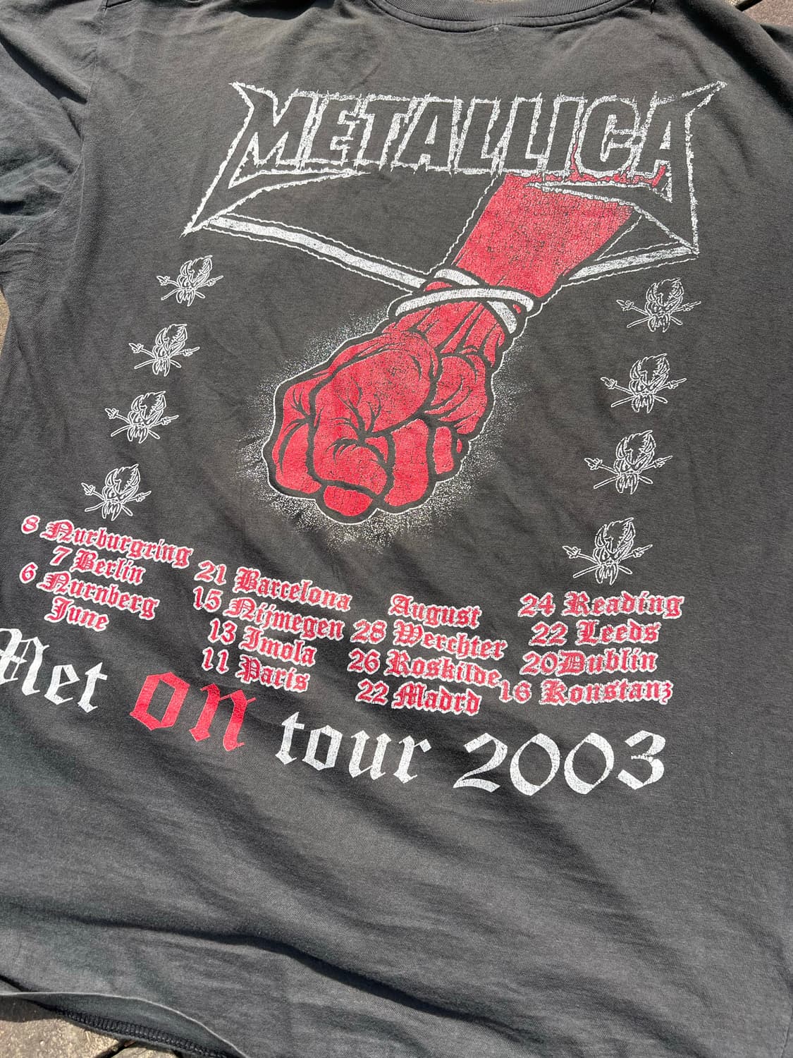 메탈리카 2003 St. Anger tour 티셔츠 L 상품이미지1