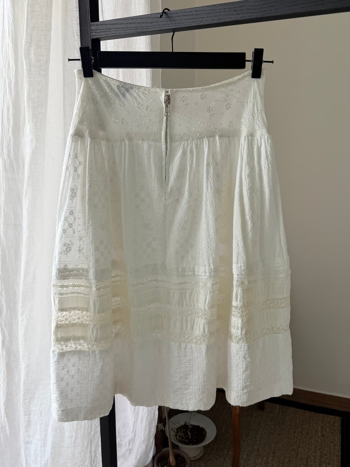 Comme des tricot broderie midi skirt 상품이미지4