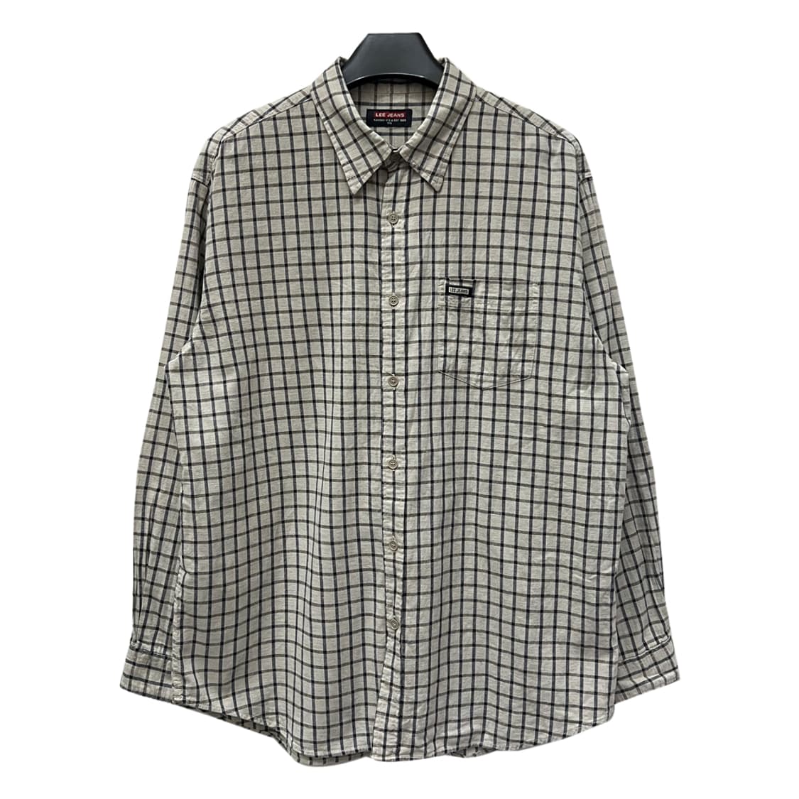 90s LEE 리 진스 쌍방울 체크 셔츠 남방 105 상품이미지1
