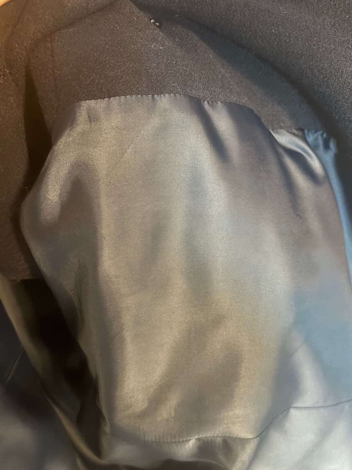 JAPAN 보세 네이비 카라 반코트 상품이미지3