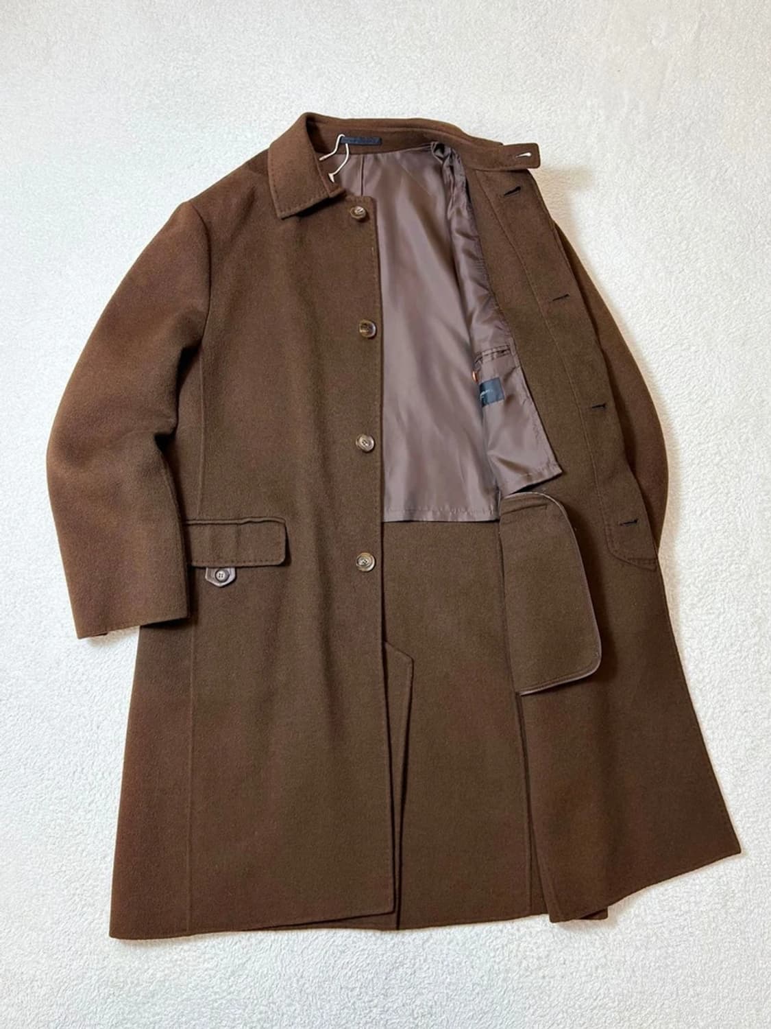 솔리드옴므 10's 울 앙고라 양가죽 배색 롱 코트 PN6292    상품이미지2