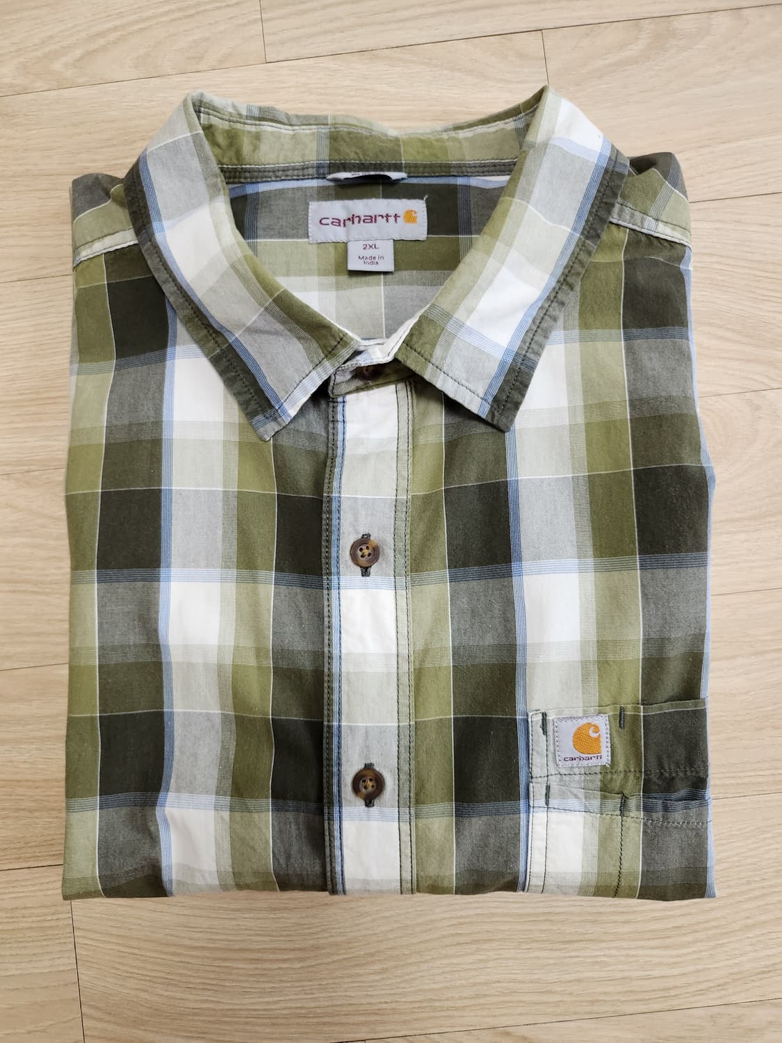 칼하트 체크반팔셔츠 (2XL  상품이미지2