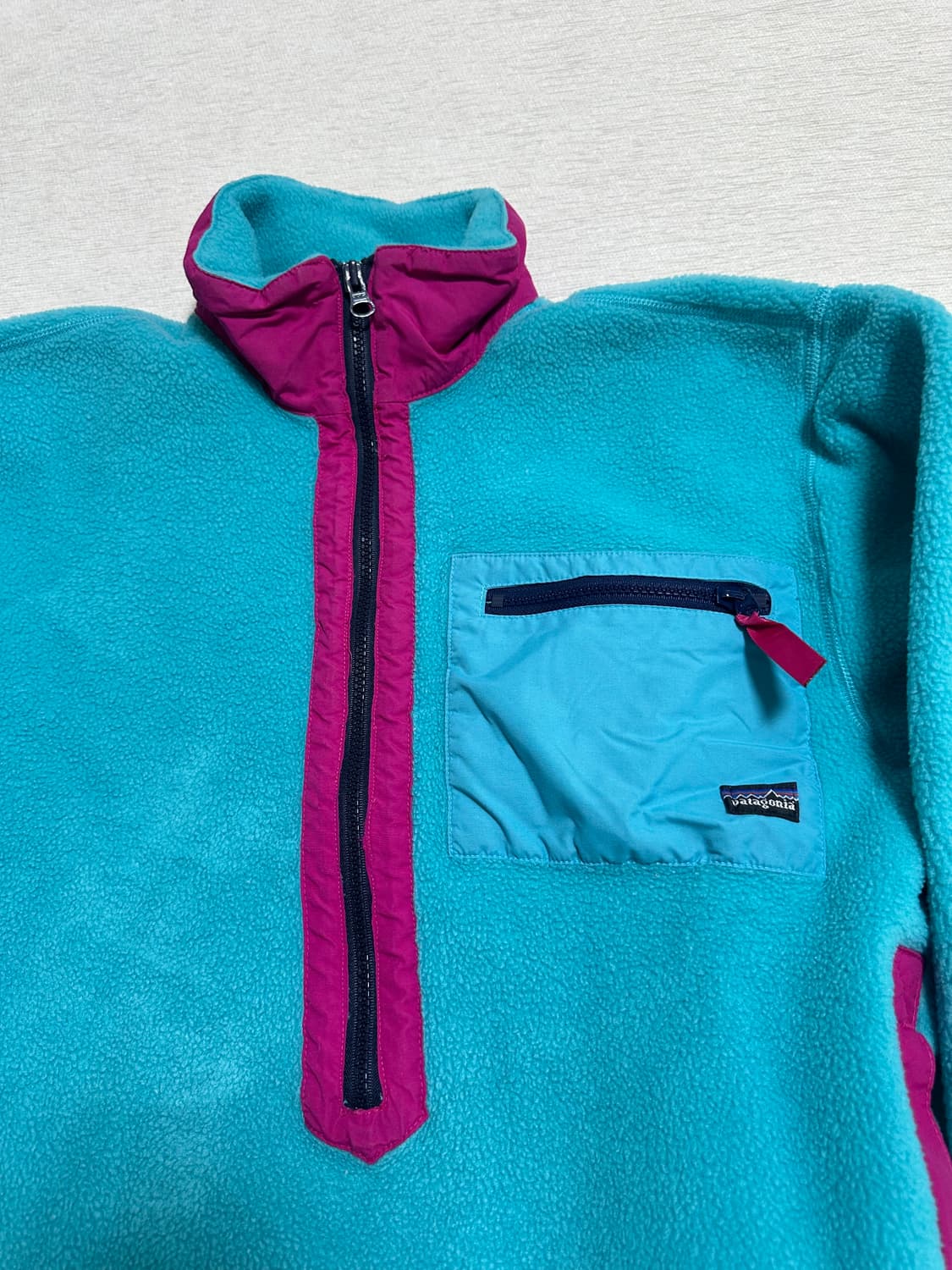 (S)80s 파타고니아 빈티지 하프집 플리스 헤비웨이트 상품이미지4