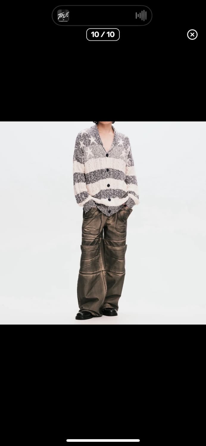 Erl guess usa 아메리칸 케이블 니트 가디건 L 상품이미지1