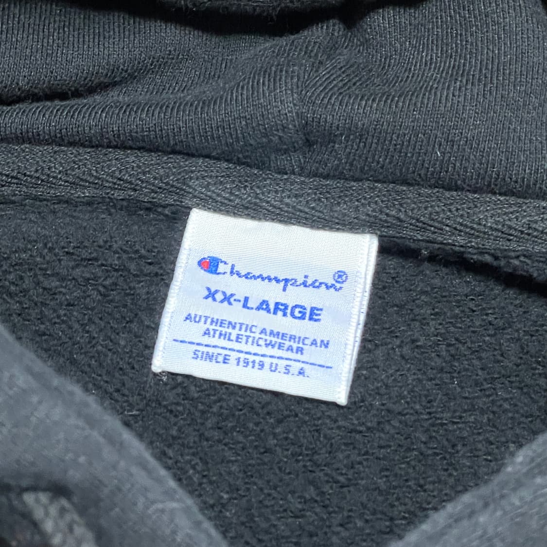 챔피온 블랙 무지 후드티셔츠 여성XXL 상품이미지4