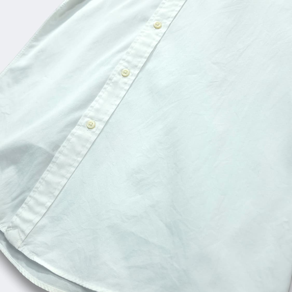 [M] 폴로 화이트 커스텀 핏 코튼 반팔셔츠 상품이미지5