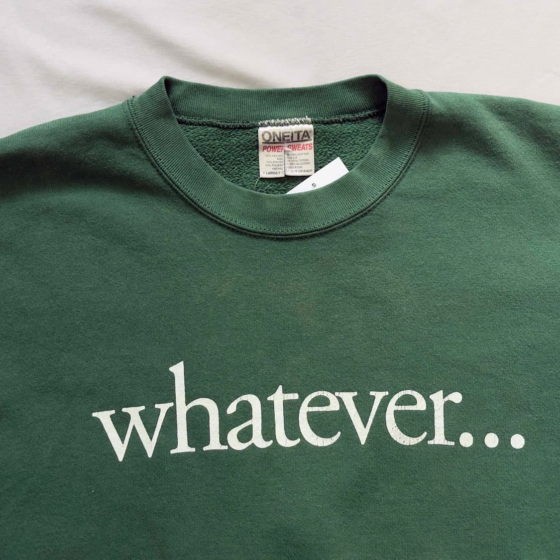 90s 오네이타 Whatever 스웻셔츠 USA 상품이미지2