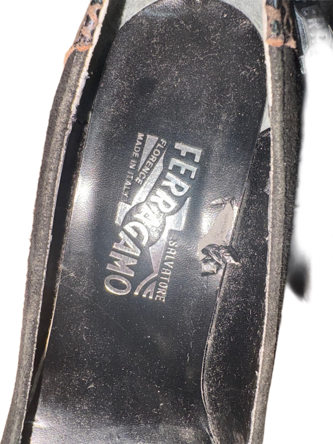 살바토레 페라가모 빈티지 파이톤 펌프스 힐 상품이미지6