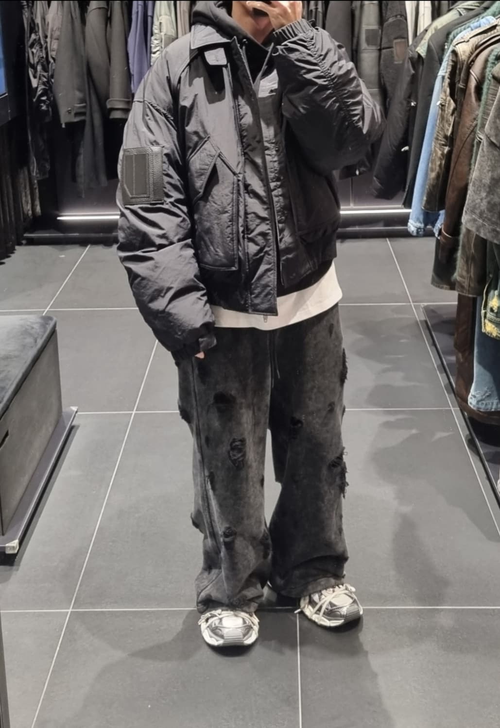 준지 179만 스탠카라 봄버 블루종 상품이미지4