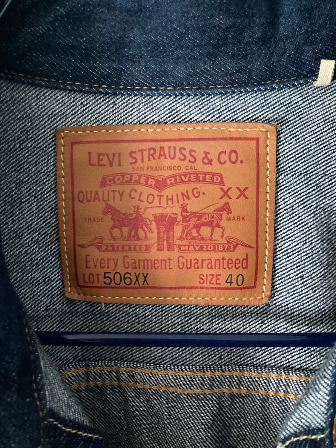 lvc type1 506XX 40 사이즈 (세탁o) 상품이미지2