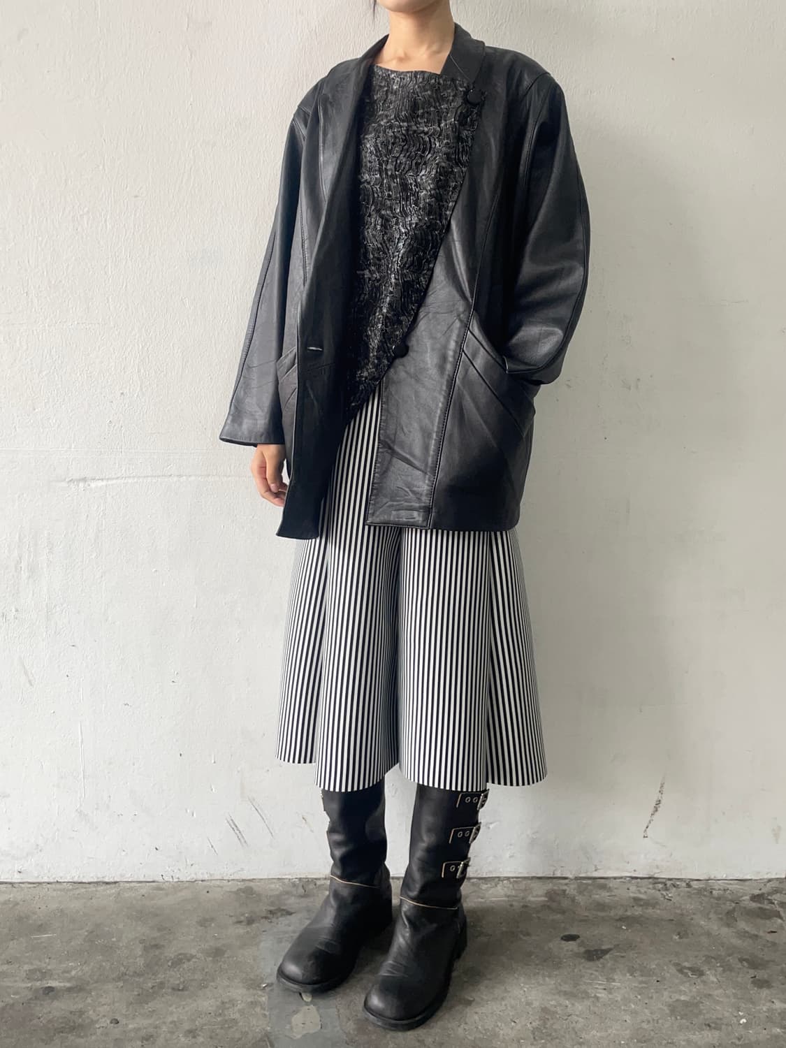 Black two way dolman sleeve jacket 상품이미지2