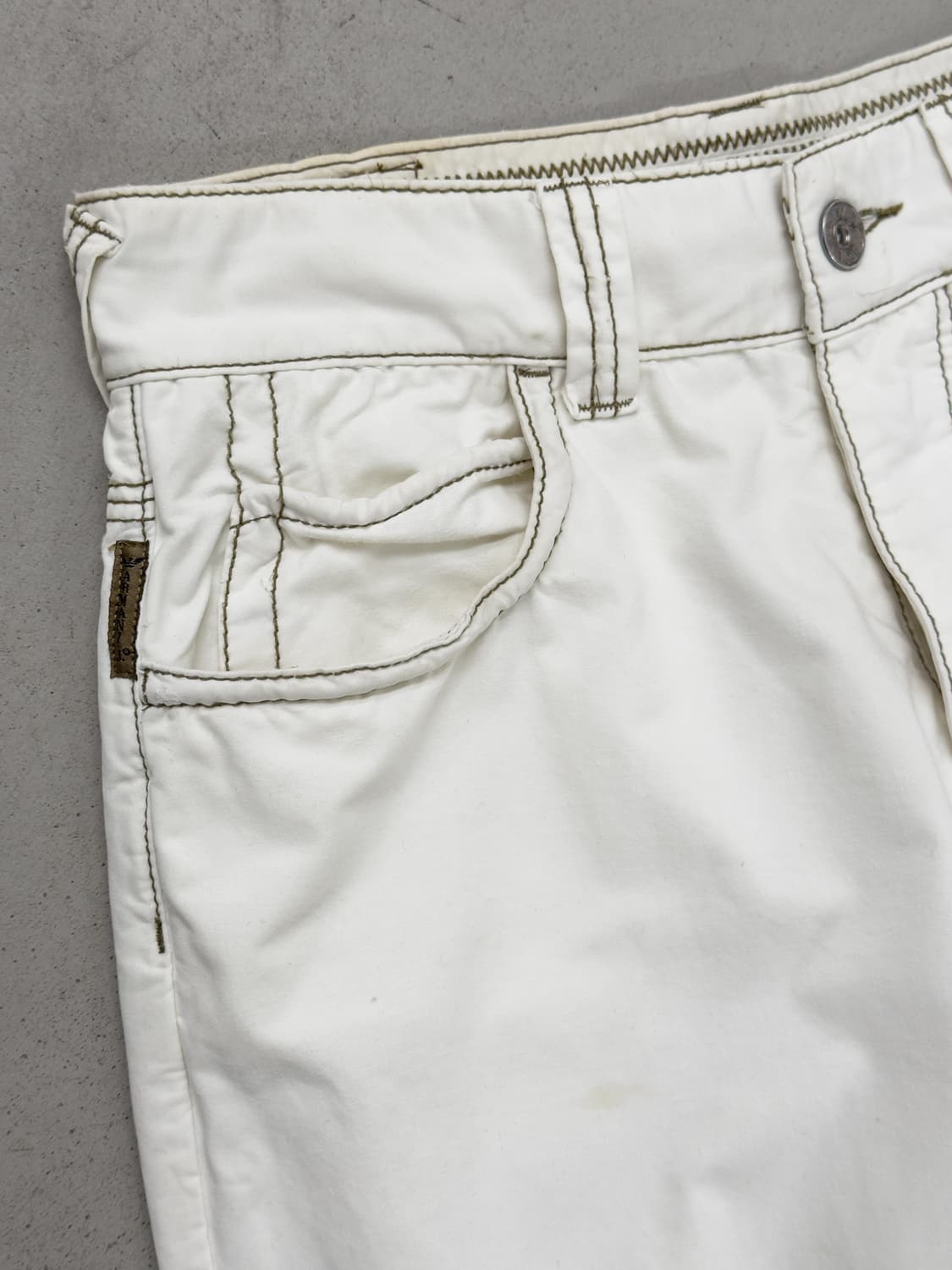 아르마니 진스 화이트 팬츠 상품이미지5