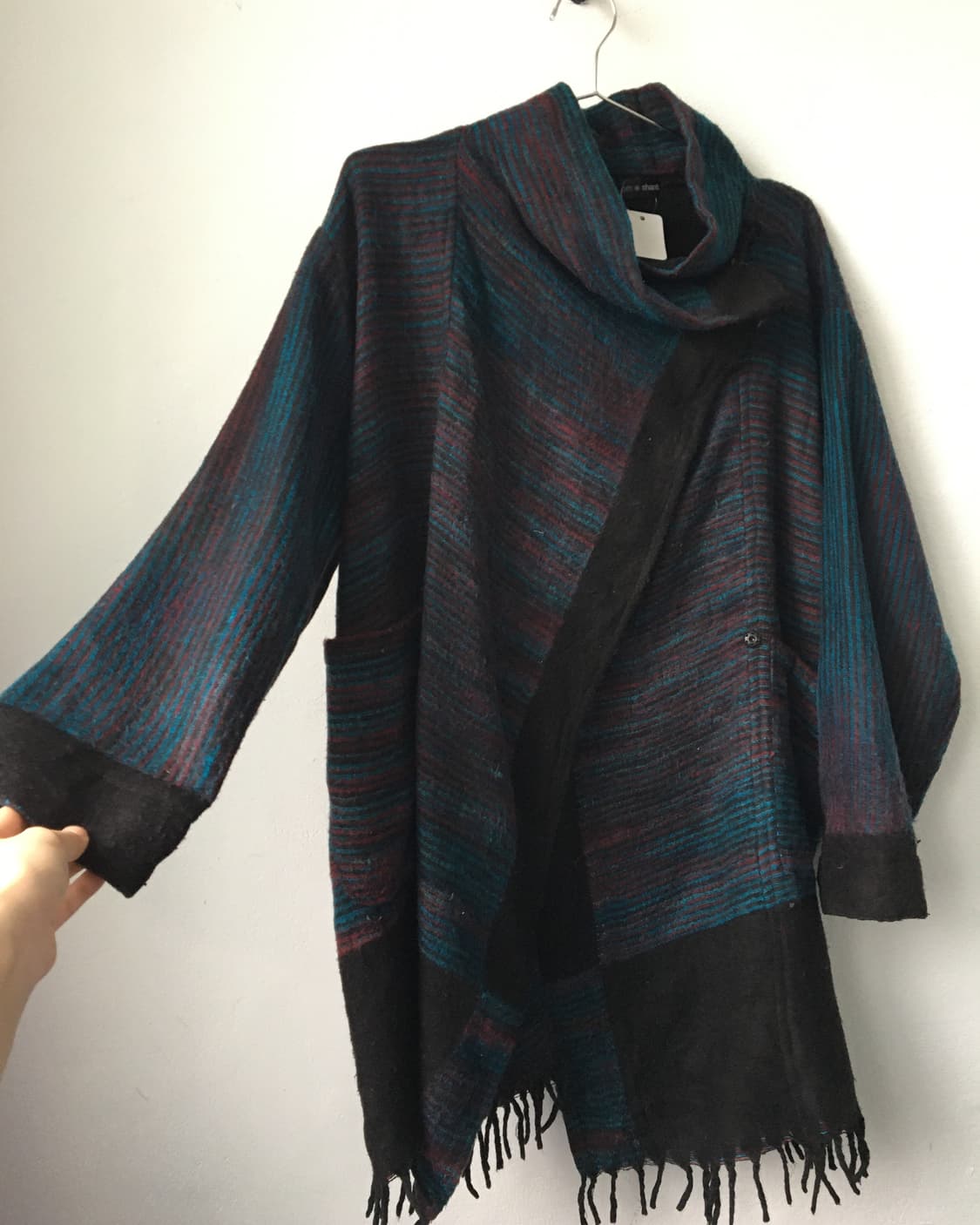 Fringe pattern point high neck caridgan 상품이미지4