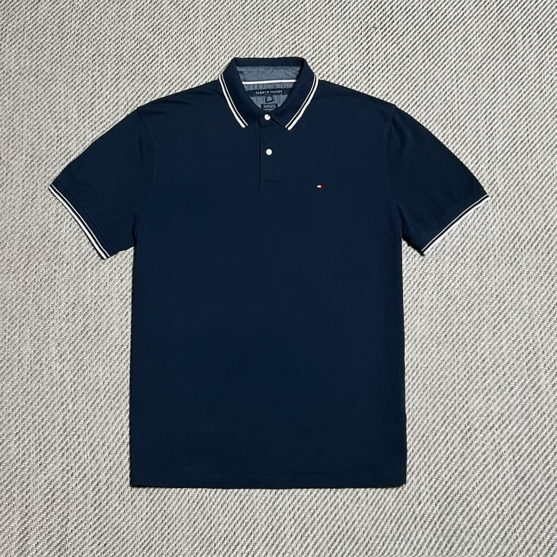 [XXL] Tommy 타미힐피거 네이비 반팔 카라티 상품이미지1