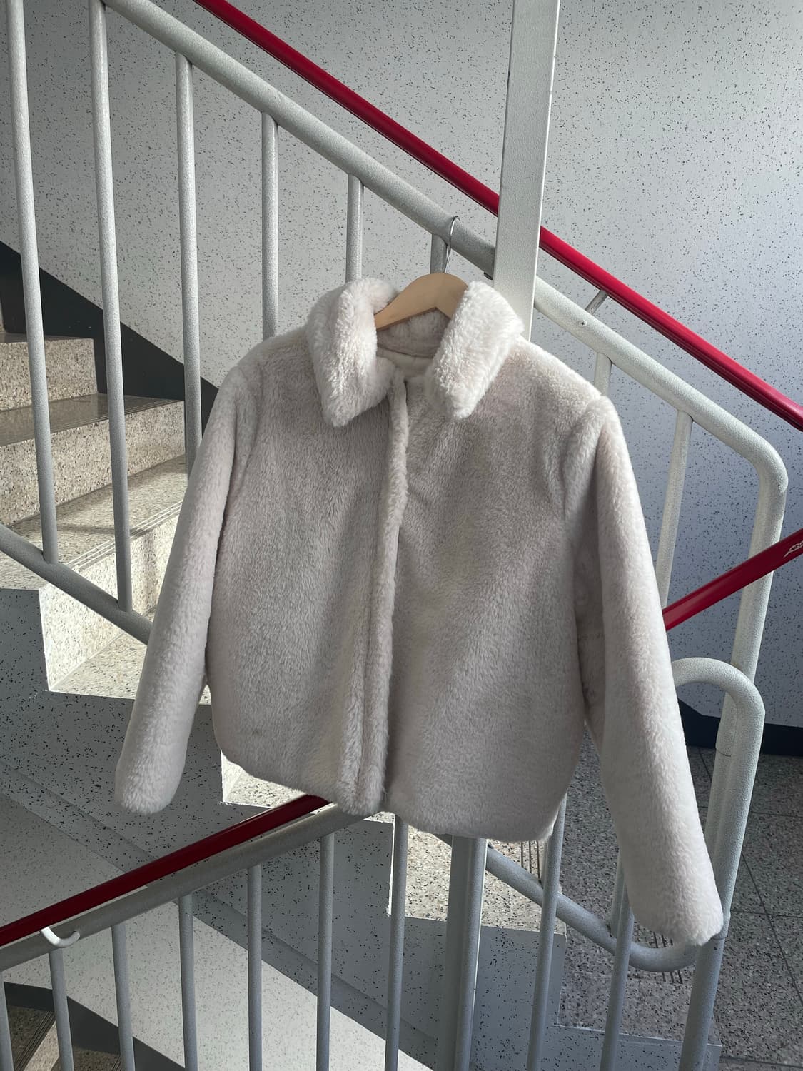  eco-fur quilted jacket 상품이미지1