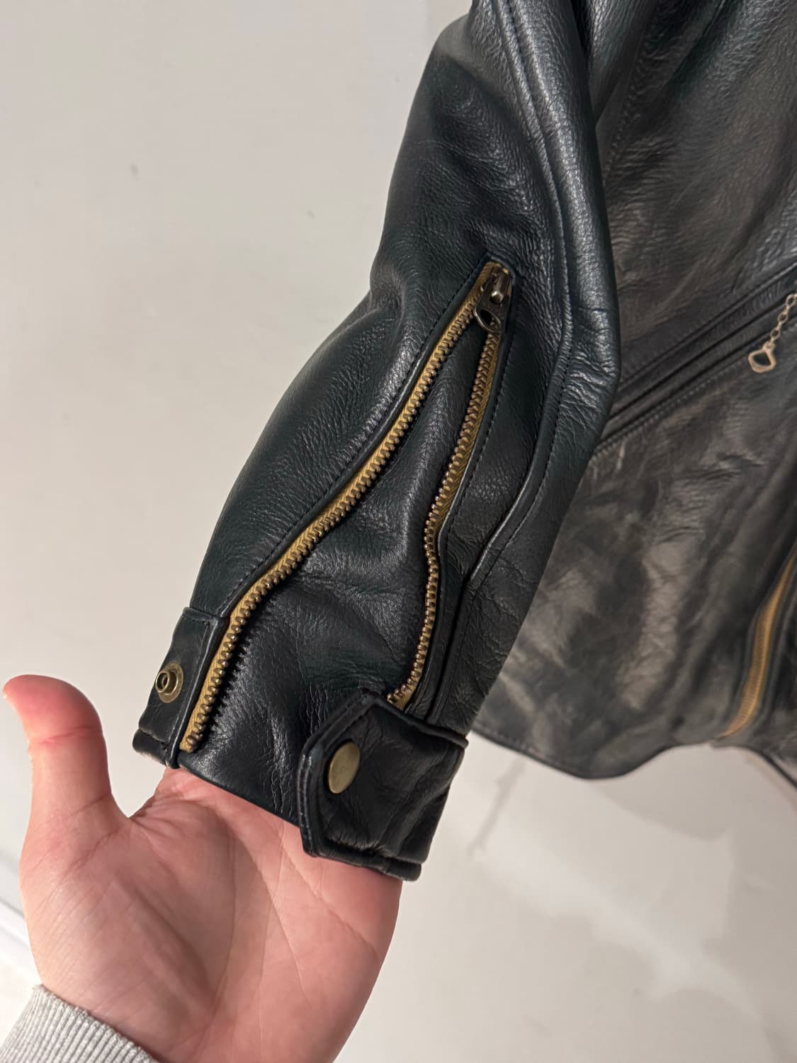 STAMPS by 요시미치 요코 소가죽 라이더 가죽자켓  상품이미지5