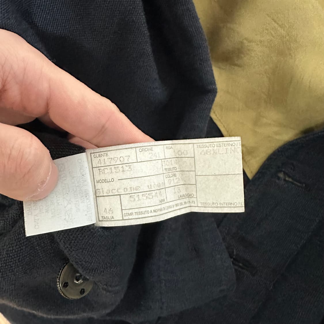 80-90s GIORGIO ARMANI 린넨 코튼 자켓 상품이미지7