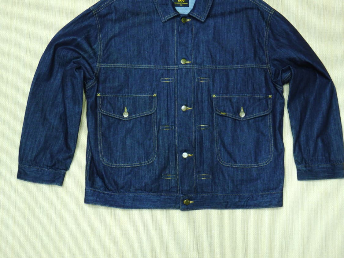 (XL) Lee 코듀라 RAW데님 1ST 트러커 자켓 인디고 로우 상품이미지4