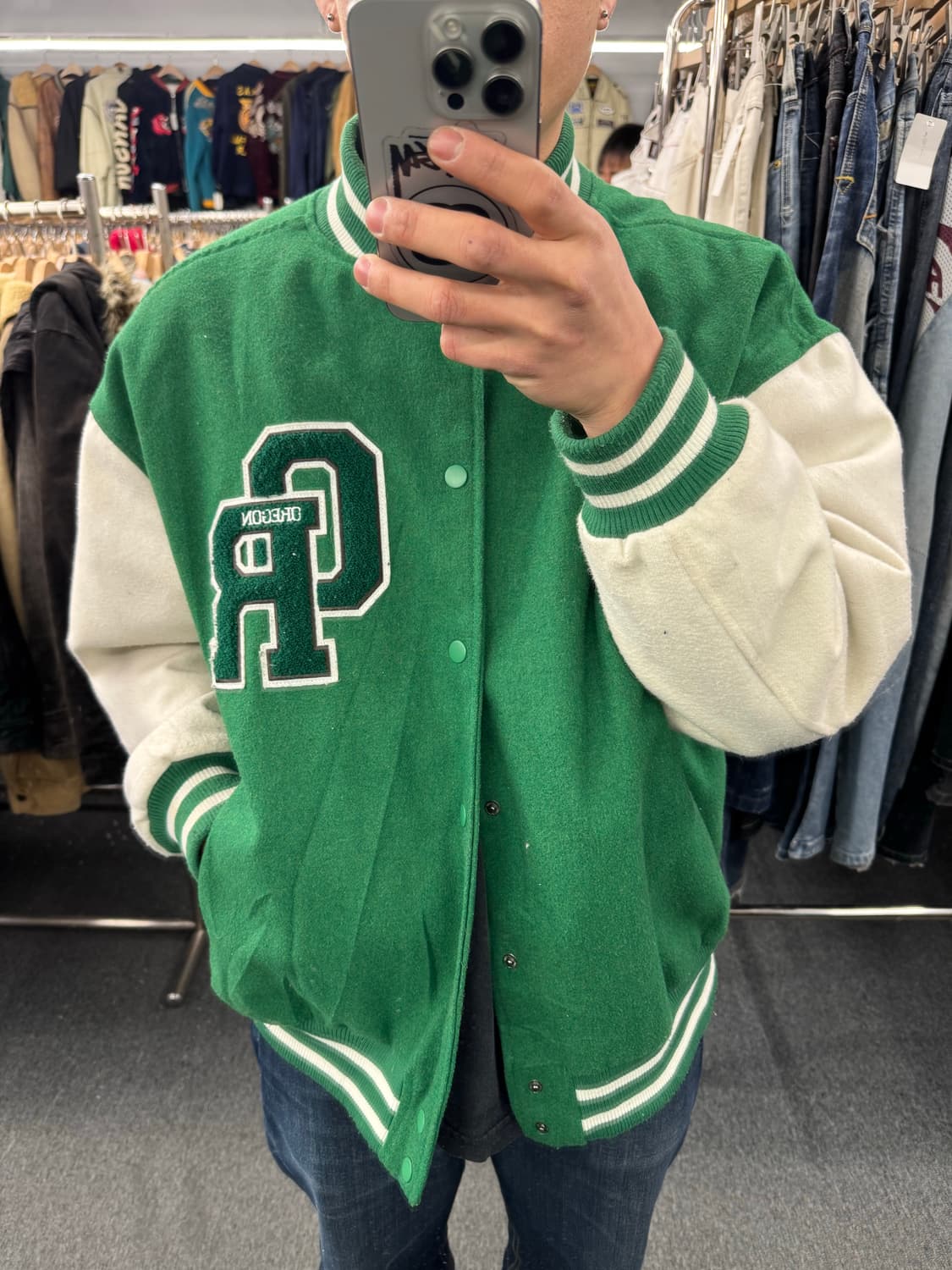 L)WEGO 빈티지 바시티 자켓 상품이미지1