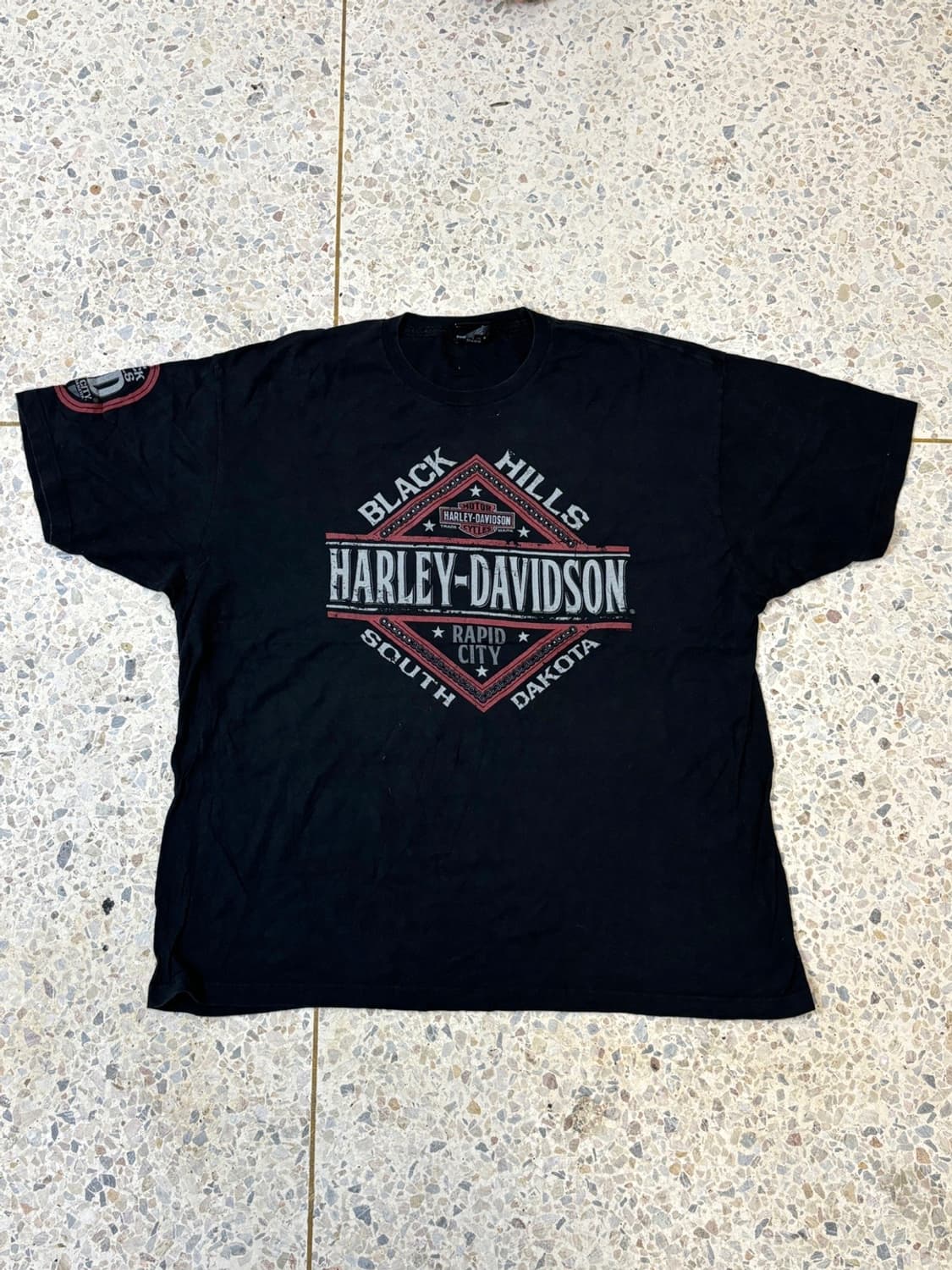 할리데이비슨 백프린팅 반팔 블랙 상품이미지4