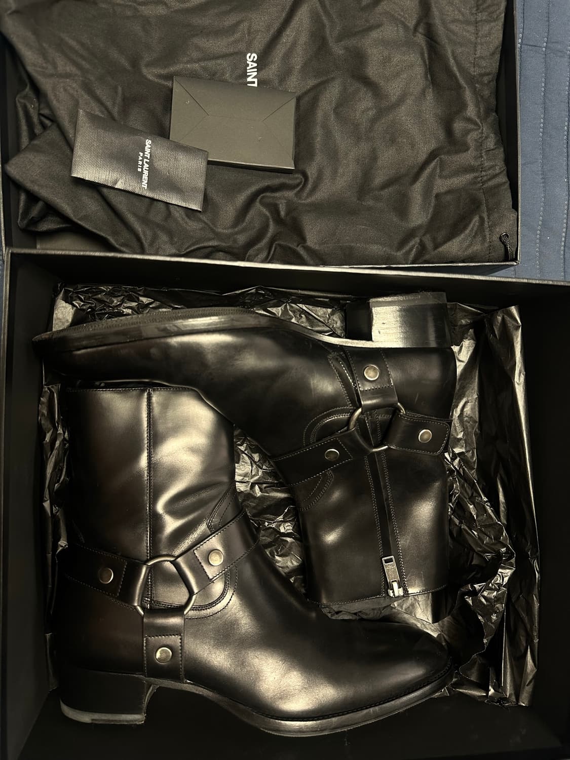 [판매] Saint Laurent 모터사이클 하네스 부츠 41사이즈 상품이미지8