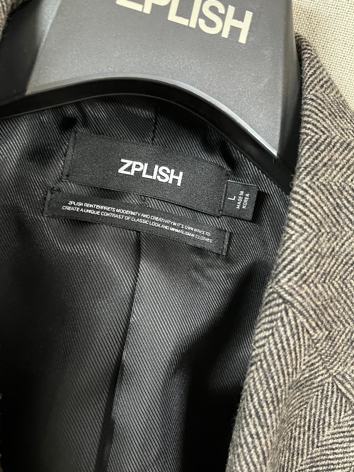 zplish 남성 울 자켓 L 사이즈 상품이미지3