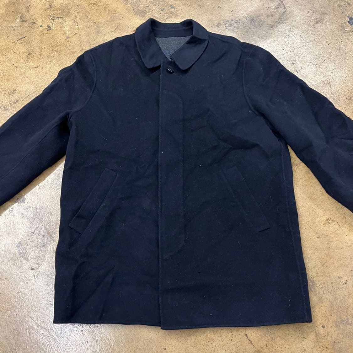 [정품/100] 발망 블랙 싱글 코트 b14 상품이미지3