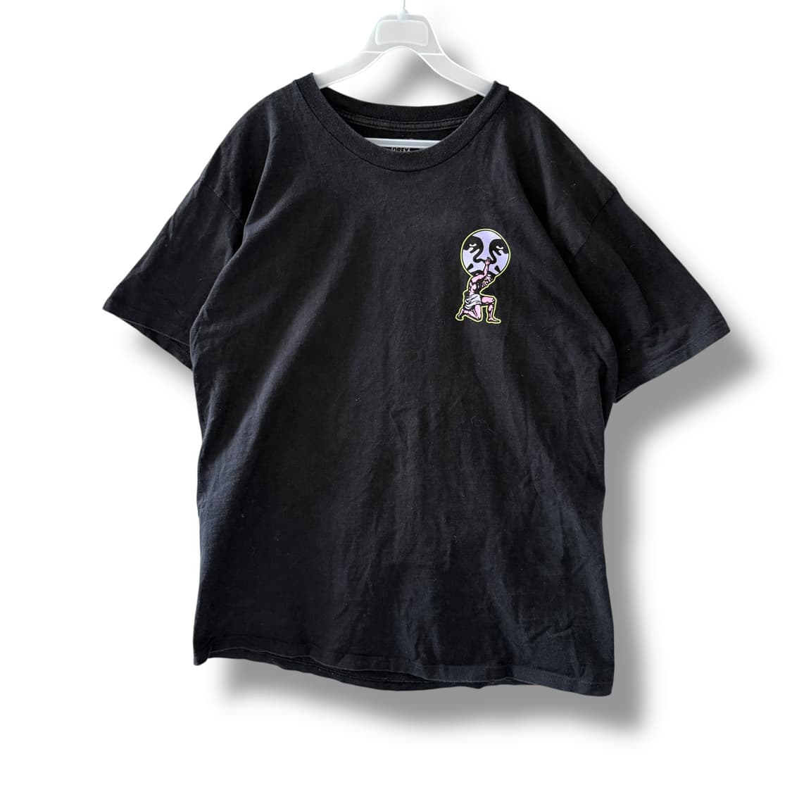 [L] 오베이 블랙 반팔 티셔츠 상품이미지4