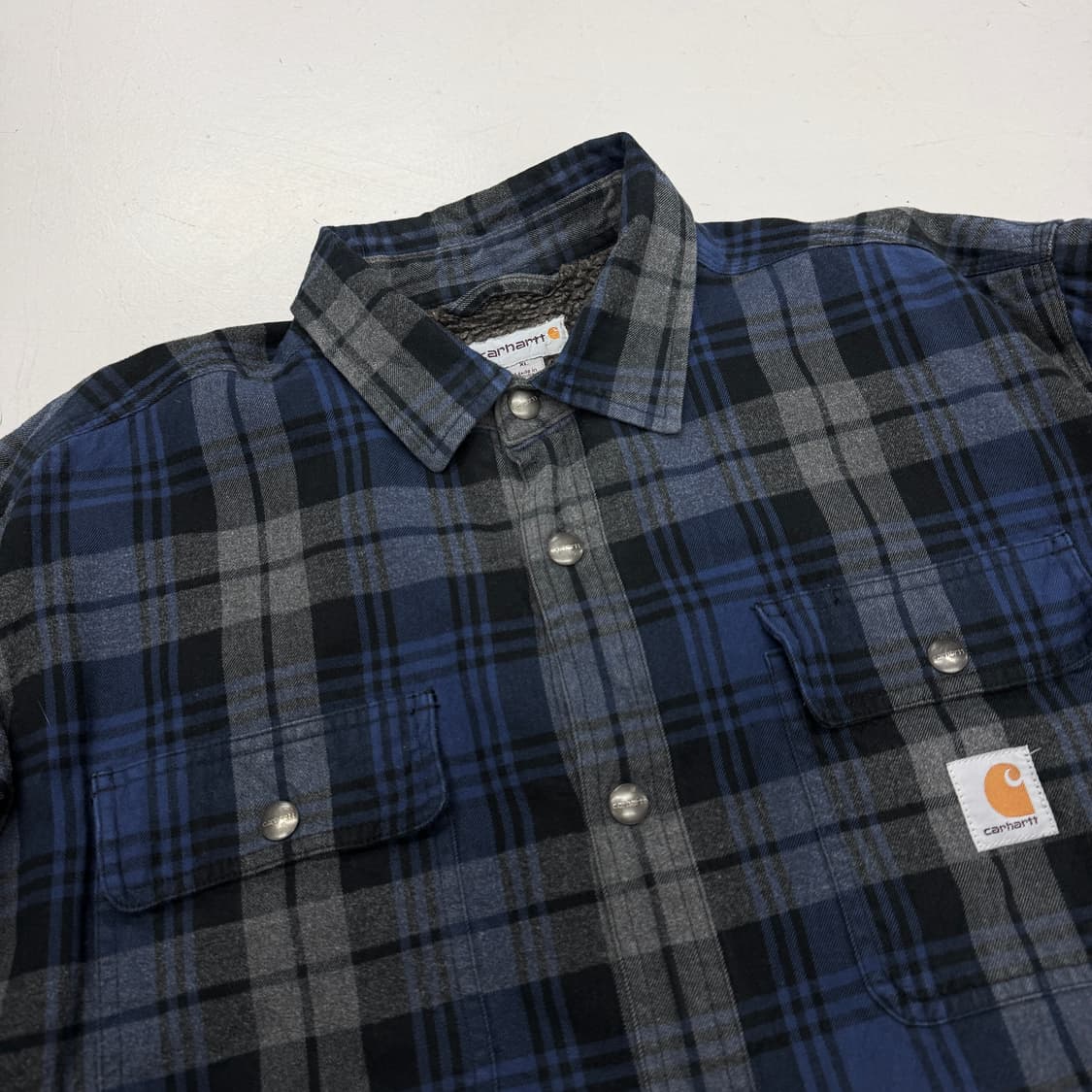 칼하트 플란넬 체크셔츠형 자켓 상품이미지3