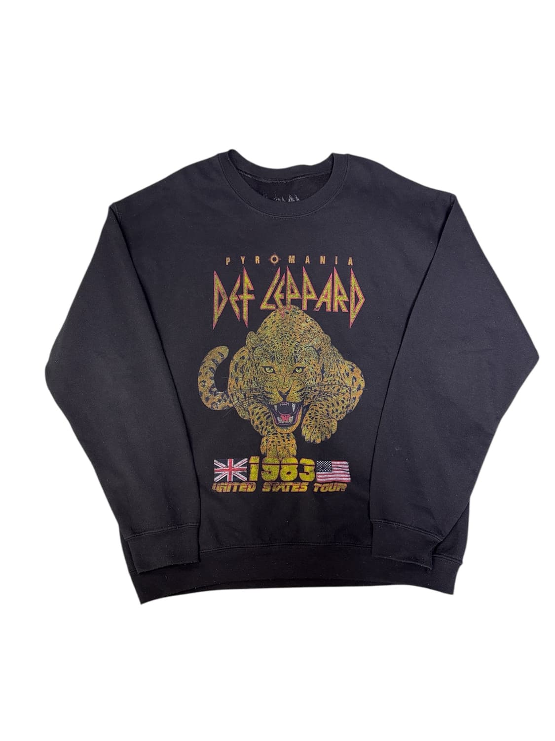 빈티지 데프 레파드 1983 pyromania tour 스웻 맨투맨 L 상품이미지1