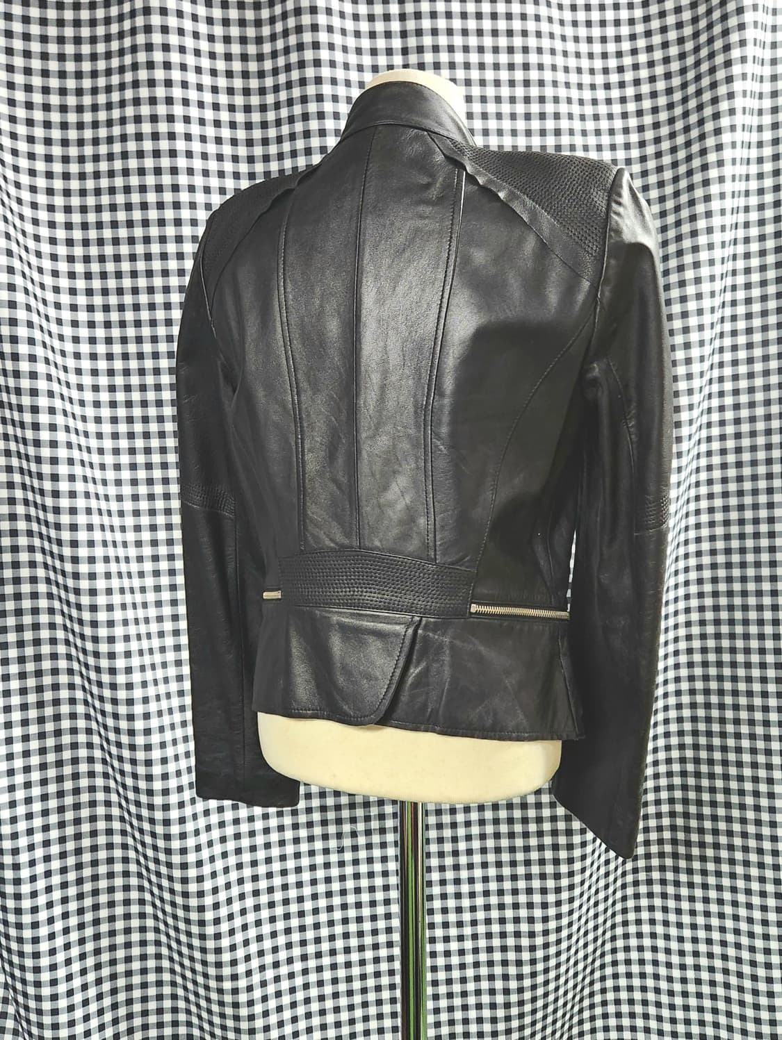 리얼 양가죽 슬림 라이더 | 핏 미친 블랙 자켓 상품이미지3