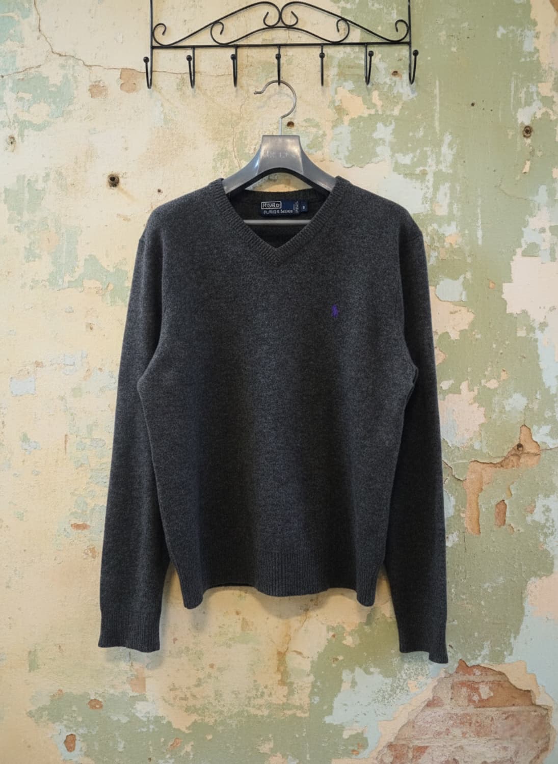 폴로 랄프로렌 램스울 브이넥 니트 L 상품이미지1