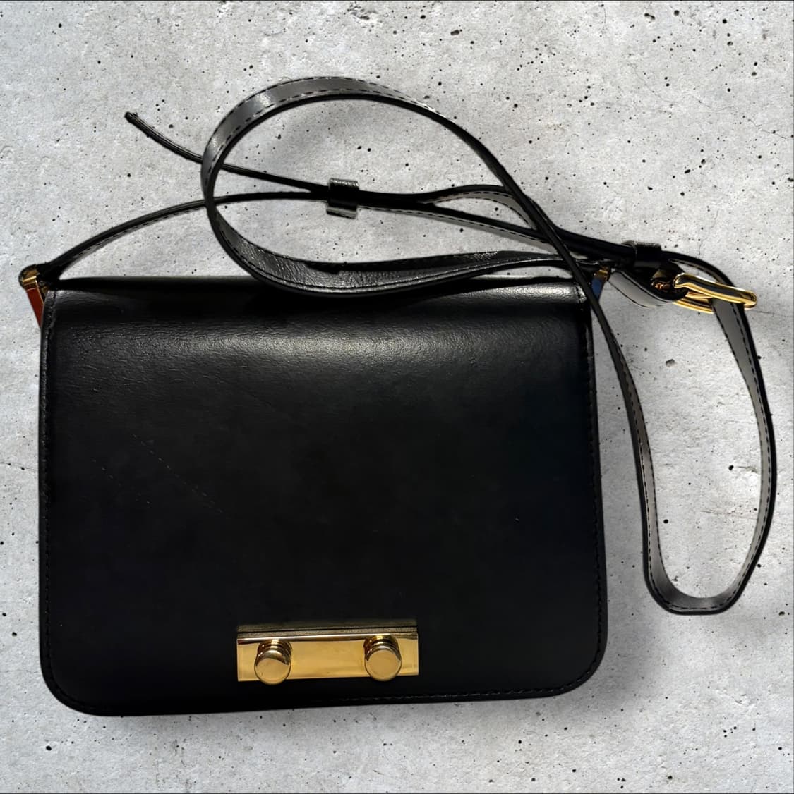 마르니 아코디언백 블랙 가죽 크로스백/숄더백 상품이미지1