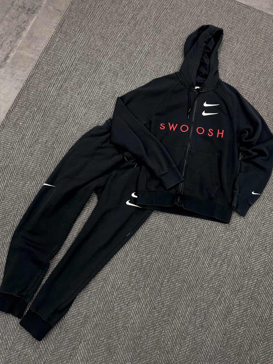 나이키 스우시 후드집업 상하의 셋업 상품이미지1