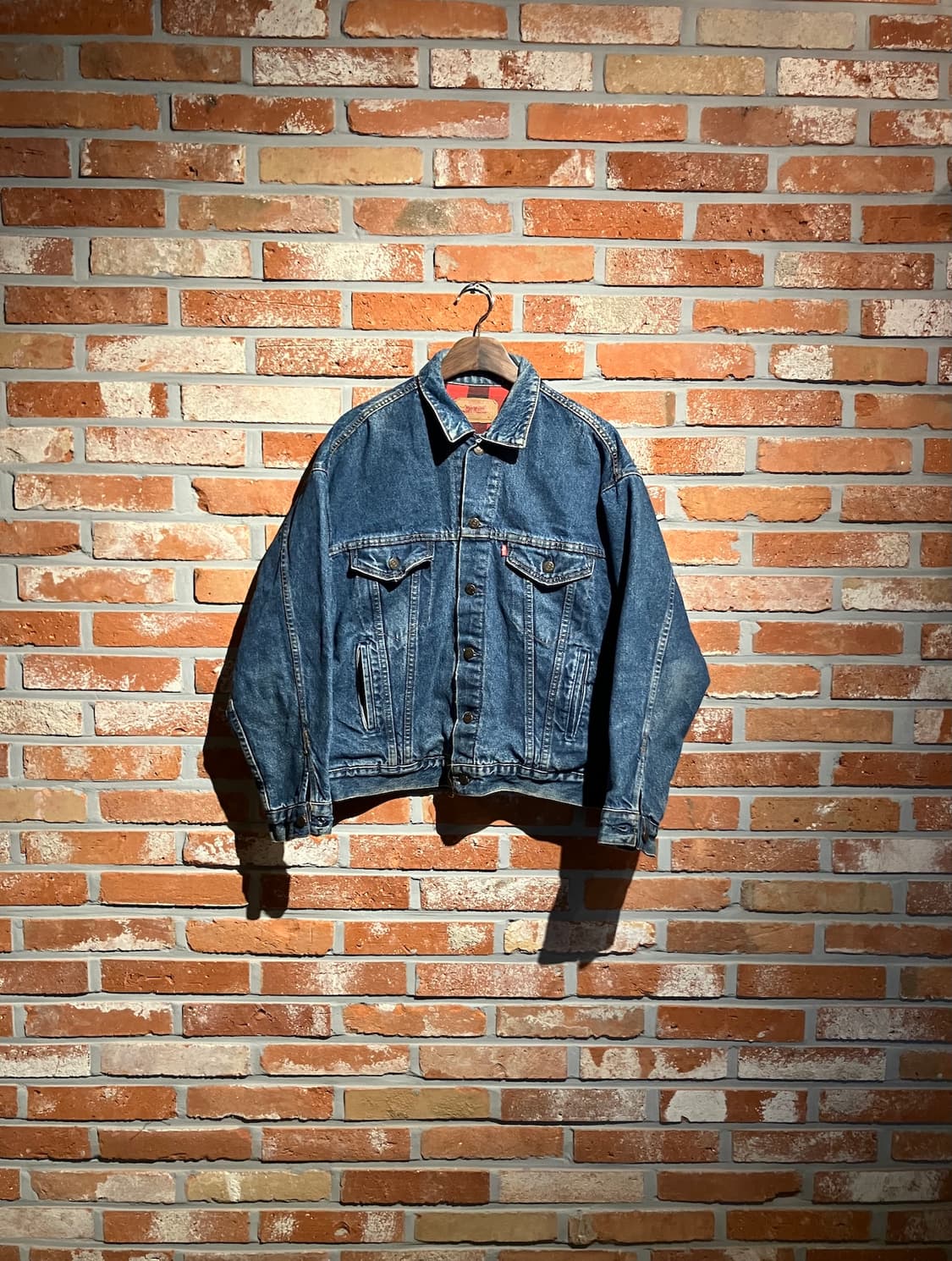 80s USA 빈티지 리바이스 버팔로 안감 3세대 데님 자켓 상품이미지1