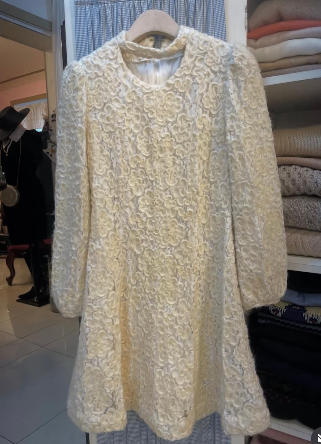 레이스 부클 원피스 상품이미지1